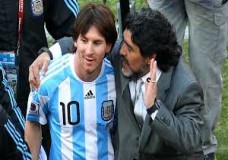 ميسي عن مارادونا: تركنا لكنه لن يغادرنا