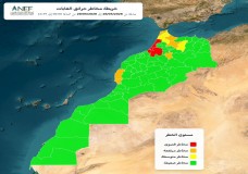 الوكالة الوطنية للمياه والغابات تنشر النشرة الانذارية الوطنية  بشأن مخاطر اندلاع الحرائق الشديدة 